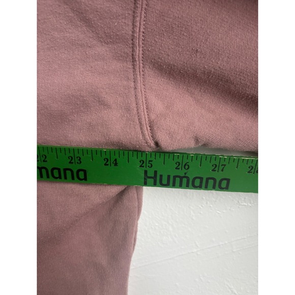 American Eagle Outfitters Cropped Zip Up Hoodie Mauve Womens S - Picture 5 of 5